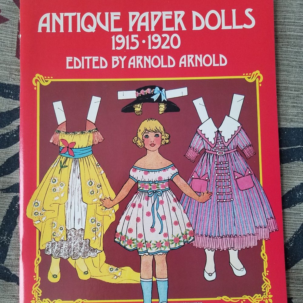 Antique Paper Dolls 1915- 1920 with 7 DOLLS & 24 COSTUMES